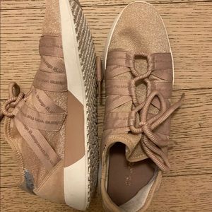 DVF Pink Suede Sneakers
